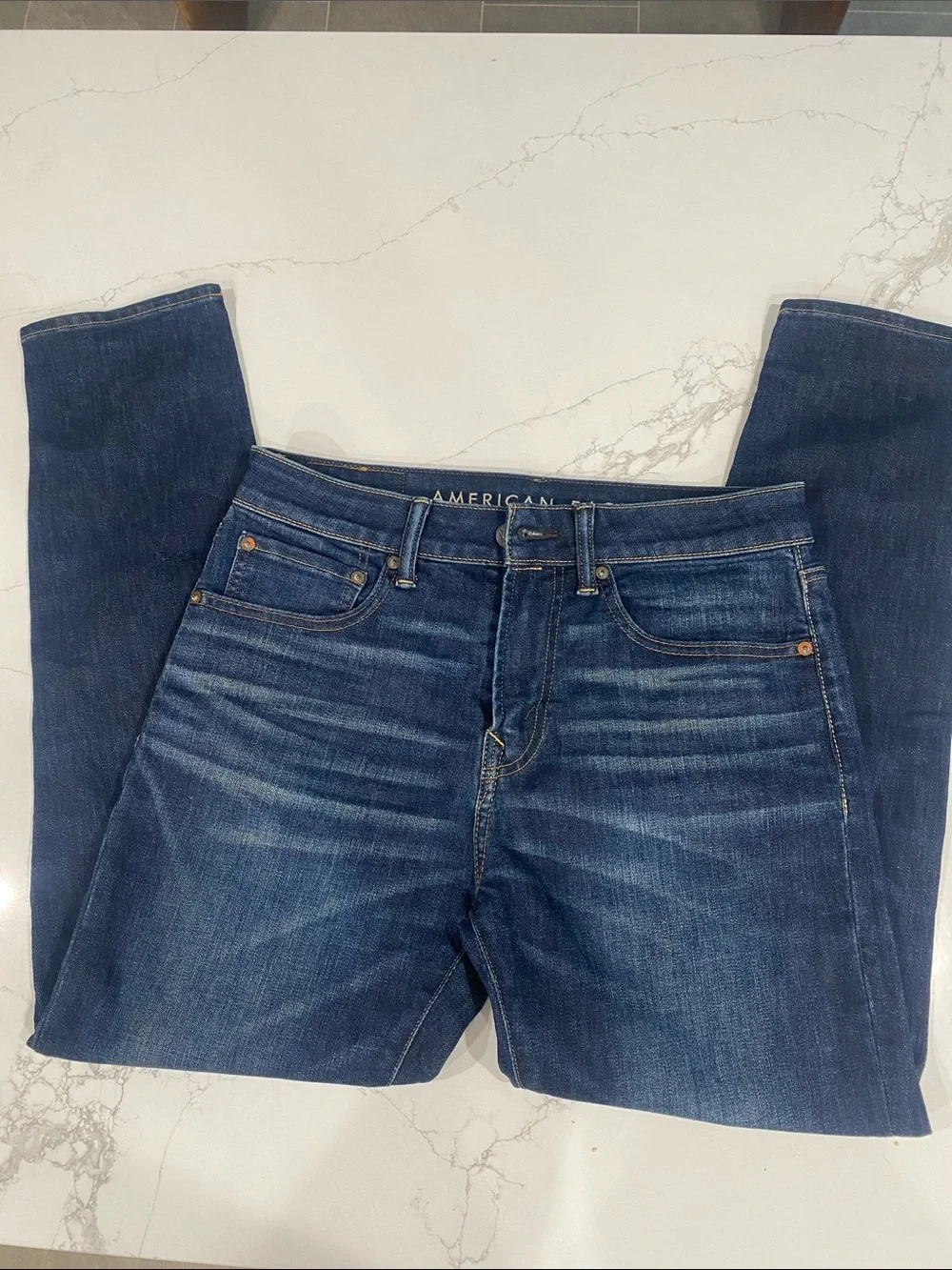 American Eagle Outfitters Men's Indigo Straight Jeans - Picture 1 of 4